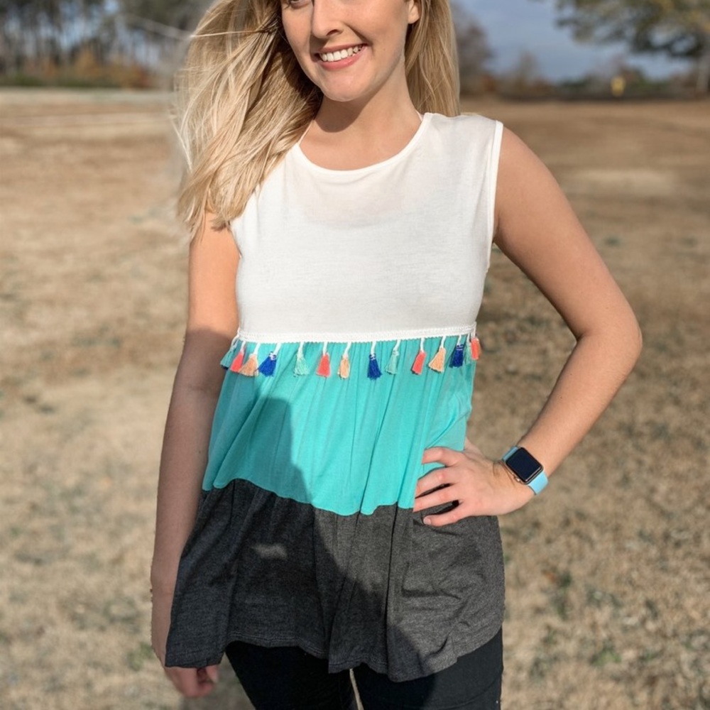 3 toned tank top